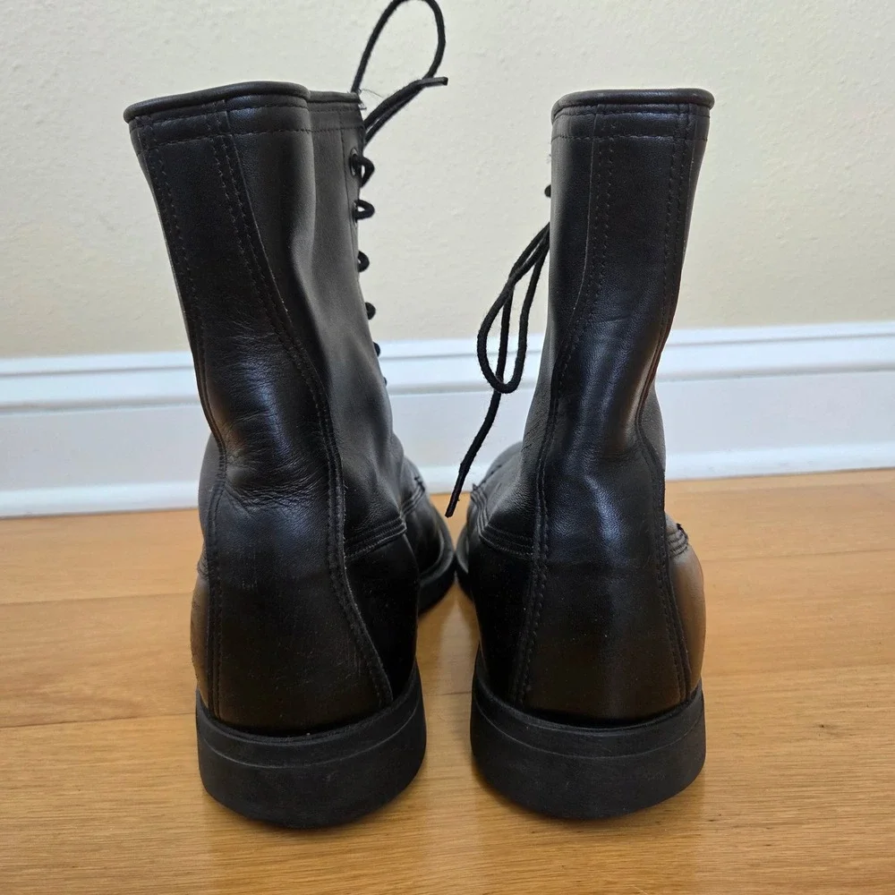 Wolverine Vintage 1994 Military Combat Boots Black Leather Steel Toe Mens 11 R